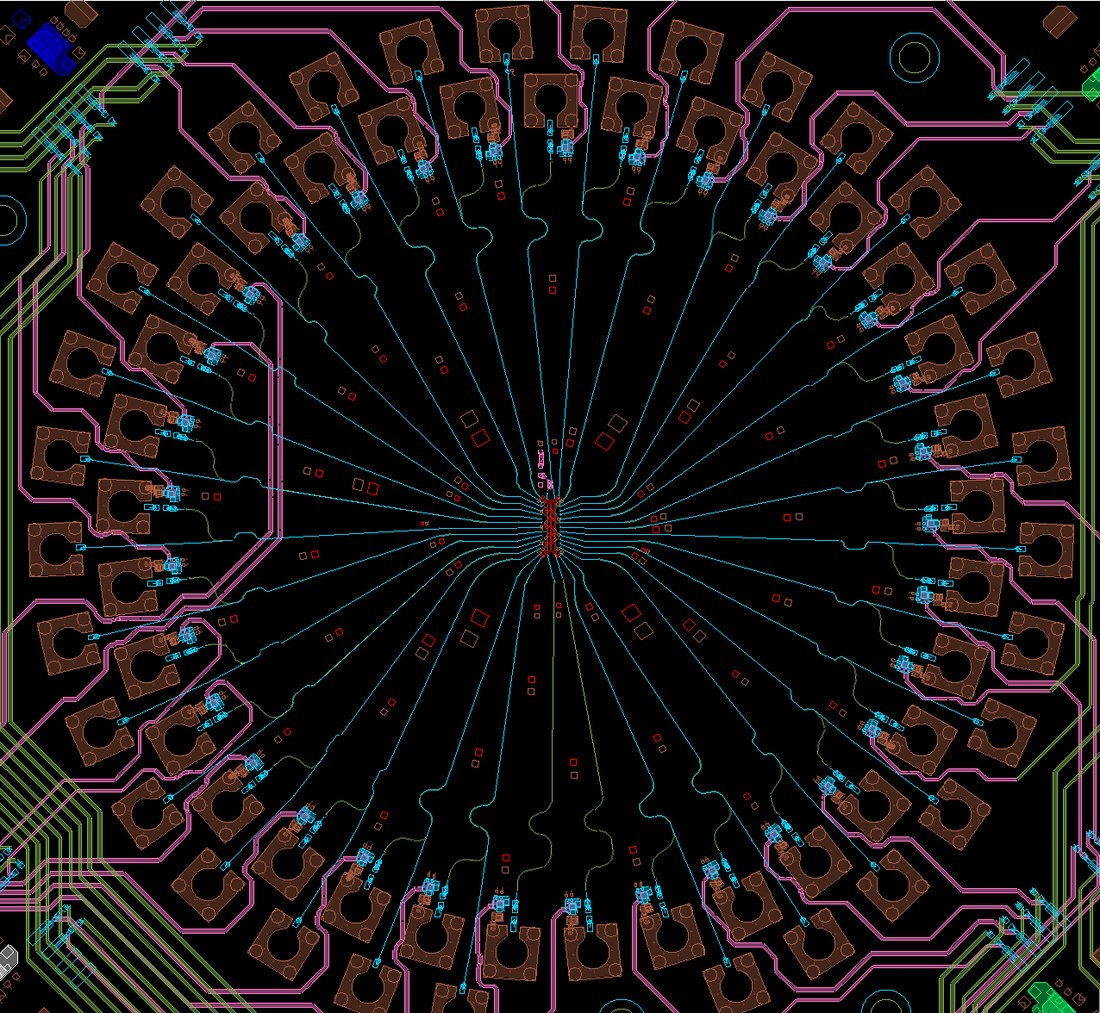 Radial probe-card layout in Cadence Allegro